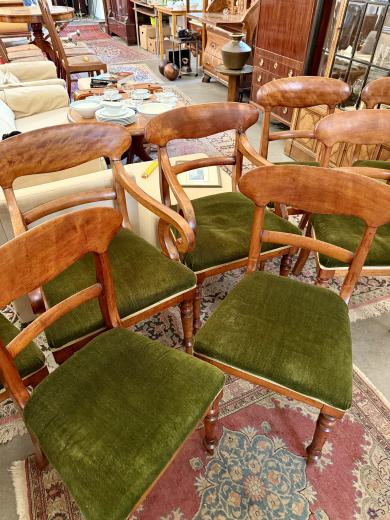 8 Biedermeier Stühle